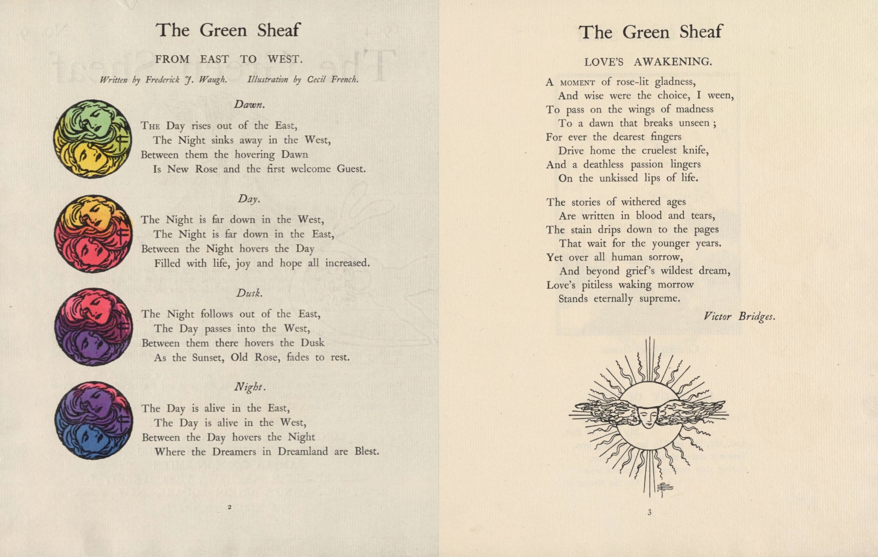 Figure 3. First page opening of The Green Sheaf, No. 9 (1904), pp.                        2-3.