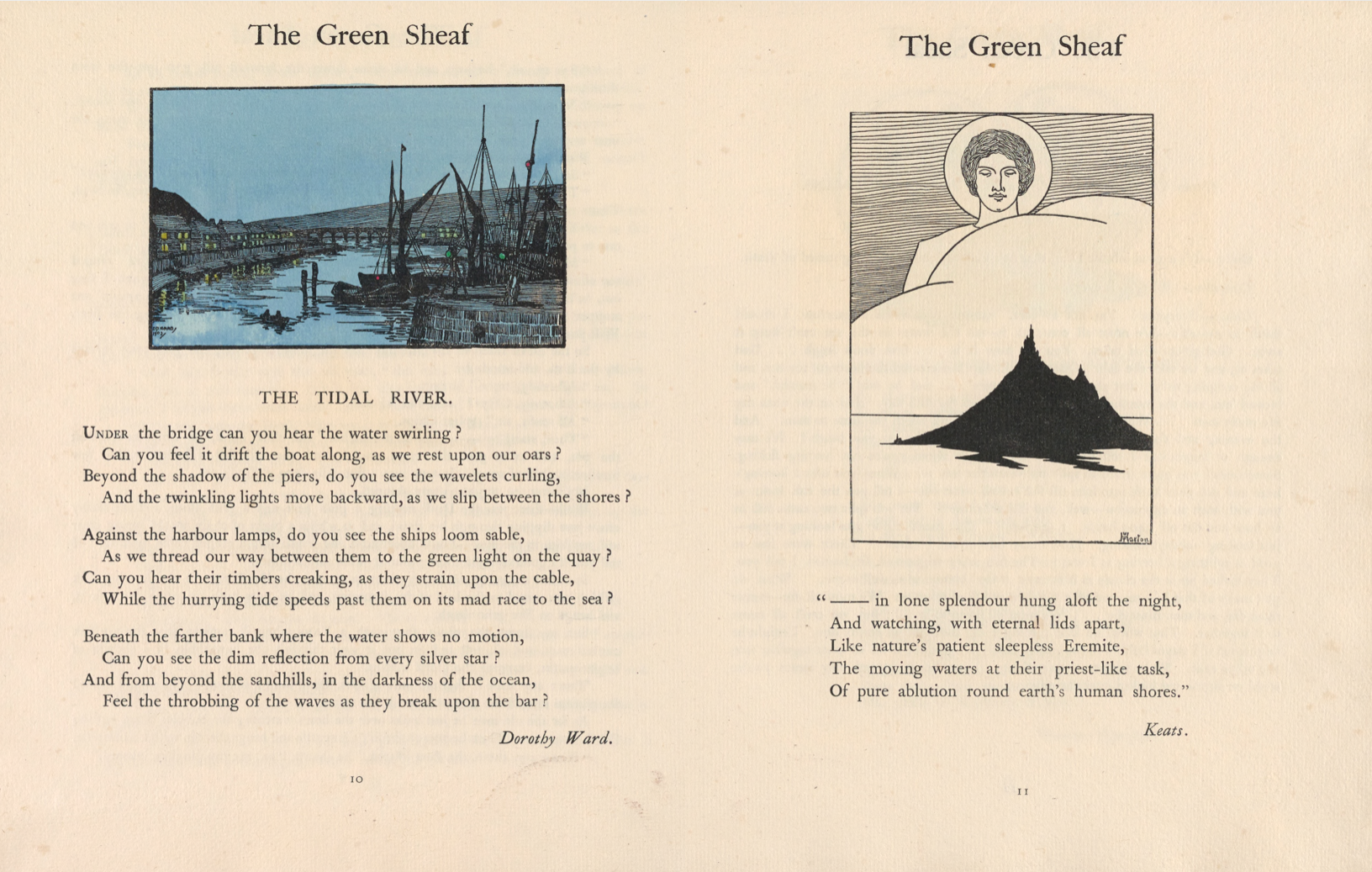  Double-page opening for The green Sheaf, No. 6, 1903 