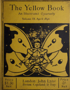 Image is of a child flying on the back of a butterfly He has his legs crossed his arms are extended away from his body. In each hand he has a rein that is attached underneath the butterflys head The butterflys wide eyes are looking forward The butterfly’s wings are extended fully behind the child making it look as if the wings are attached to him The child is wearing high boots and a coat with a caplet He is smiling and looking straight ahead His hair is blowing in the wind The background is black and dotted with stars The image is vertically displayed