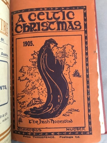  Pamela Colman Smith, Cover Design for A Celtic Christmas, 1905.                        Trinity College Dublin. 